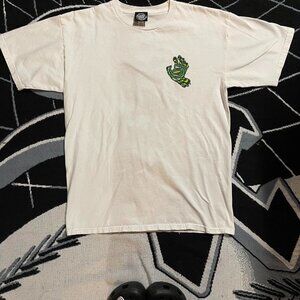 Santa Cruz Men's White and Green T-shirt